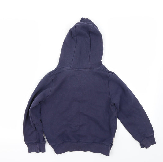 Carter Boys Blue Henley Hoodie Size 7 Years