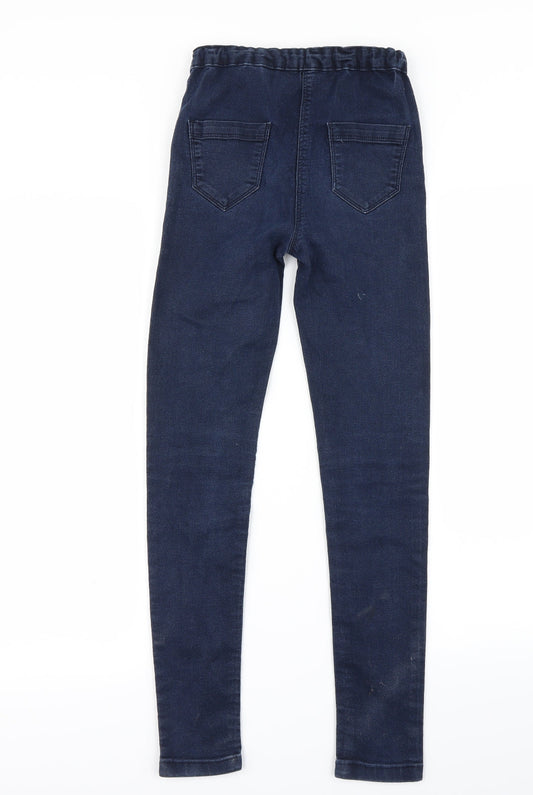 Preworn Girls Blue Skinny Jeans Size 12 Years