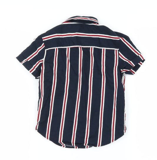 Primark Boys Black Striped Basic Button-Up Size 2-3 Years