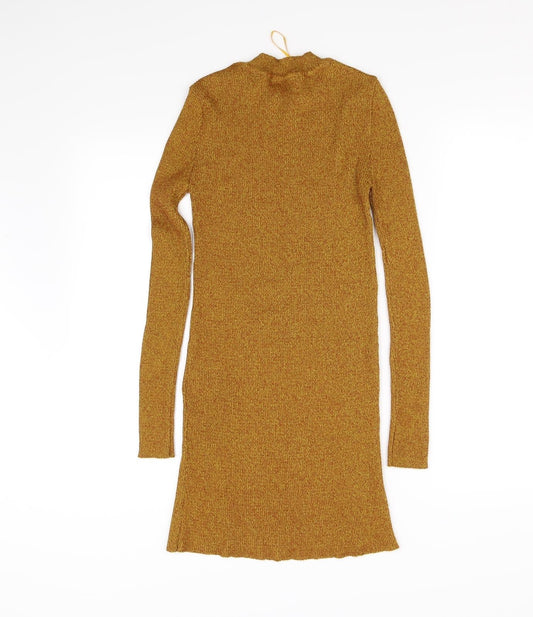 New Look Womens Gold Fit & Flare Size 36