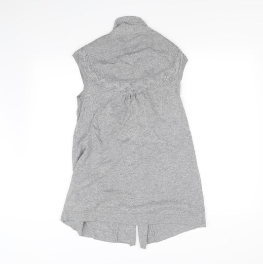 Marks and Spencer Womens Grey Cardigan Jumper Size 12
