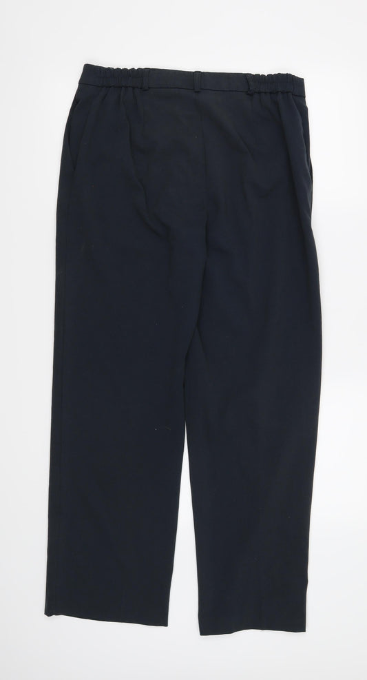 Preworn Womens Blue Trousers Size 12 L29 in