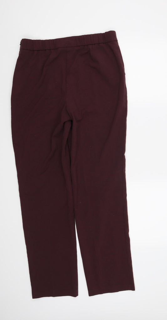 Marks and Spencer Womens Red Trousers Size 12 L30 in