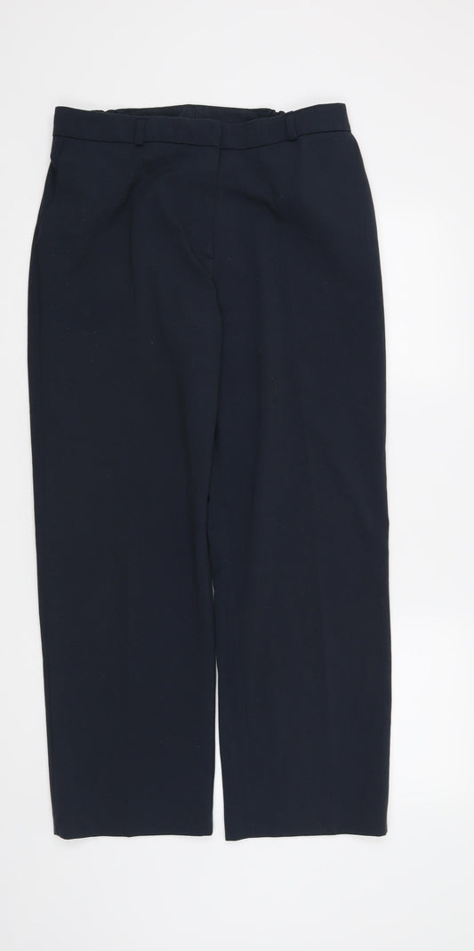 Preworn Womens Blue Trousers Size 12 L30 in