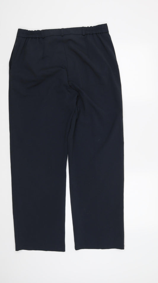 Preworn Womens Blue Trousers Size 12 L30 in