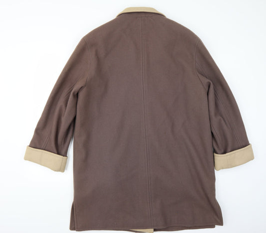 Essentials Womens Brown Jacket Coat Size 18