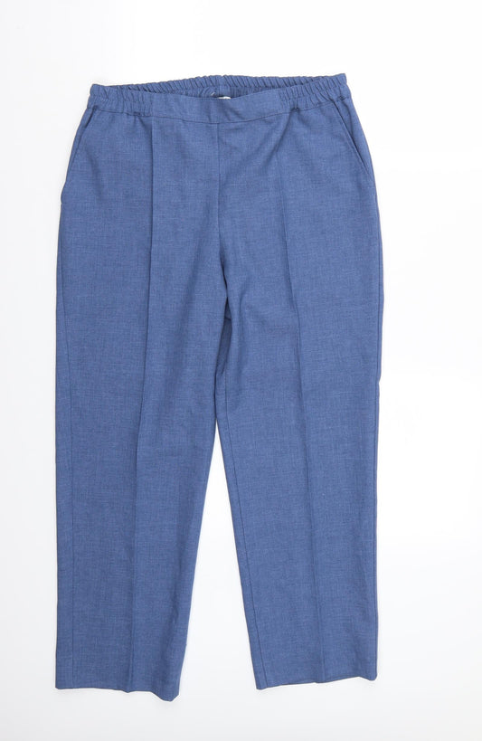 Aspens Womens Blue Trousers Size 12 L26 in
