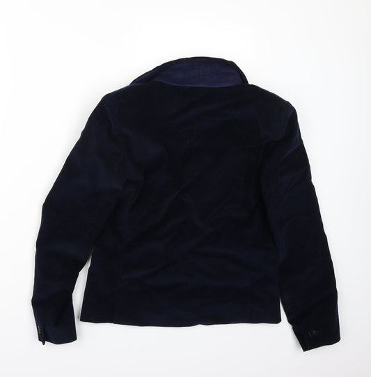 Intend Womens Blue Jacket Coat Size 8