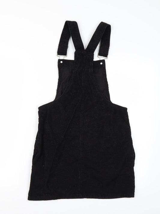 Denim & Co. Womens Black Dungaree One-Piece Size 8