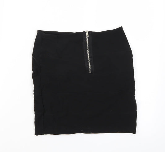 Quiz Womens Black A-Line Skirt Size 10