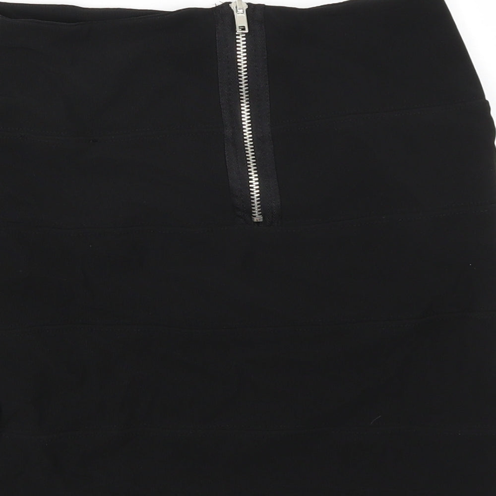 Quiz Womens Black A-Line Skirt Size 10