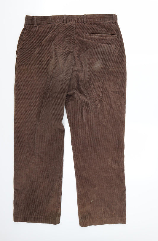 Preworn Womens Brown Straight Jeans Size 34 L29 in