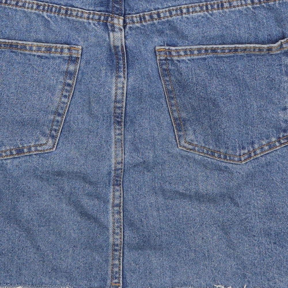 Denim Co Womens Blue Denim A-Line Skirt Size 6