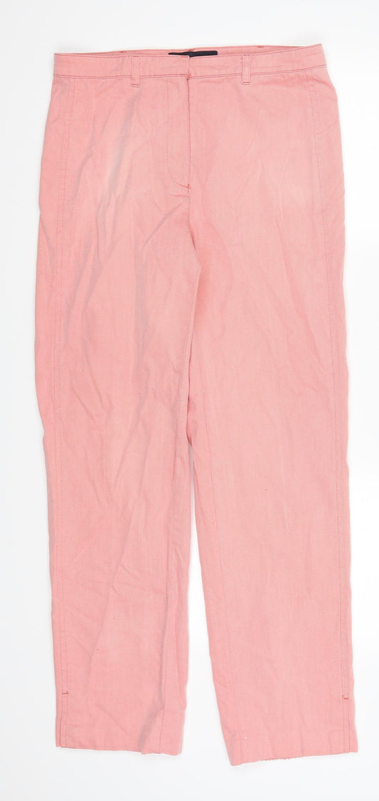 Bianca Womens Pink Trousers Size 10 L28 in