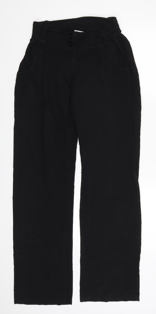 La Cotonniere Womens Black Trousers Size M L30 in