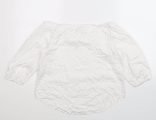 New Look Womens White Camisole T-Shirt Size 8