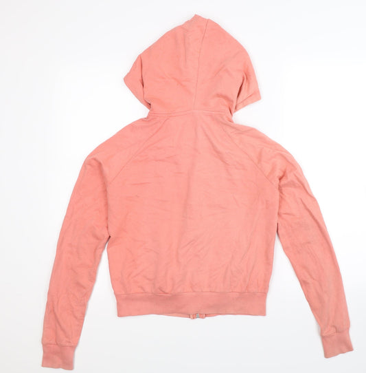 One & Unik Womens Pink Full Zip Hoodie Size S