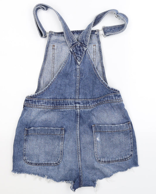 Denim Co Womens Blue Denim Dungaree One-Piece Size 8