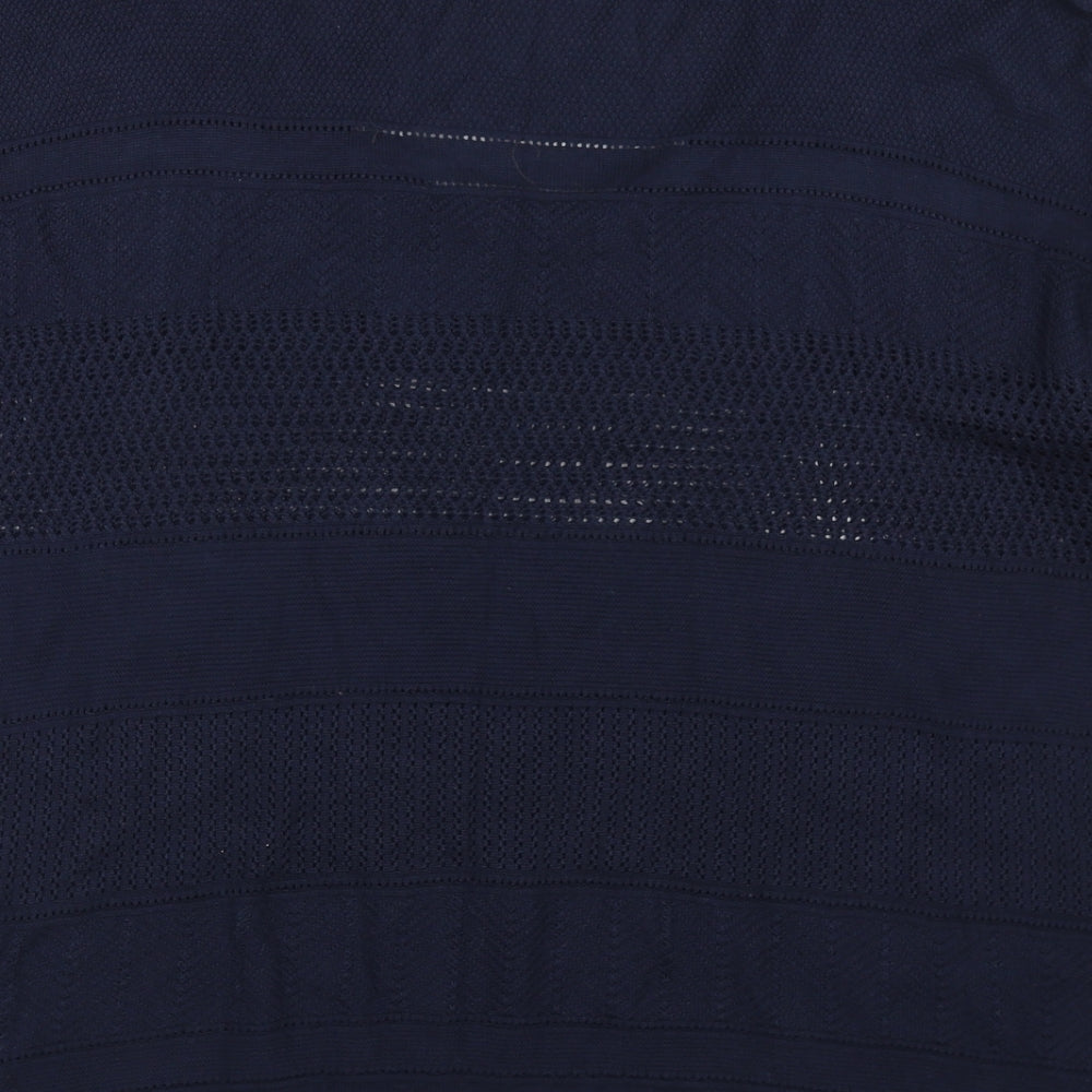 Moda Womens Blue Pullover Jumper Size 18 - see through