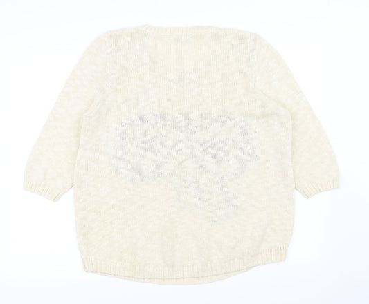 BHS Womens Beige Pullover Jumper Size 14