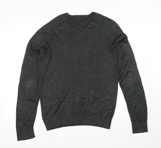 F&F Mens Grey Pullover Jumper Size S