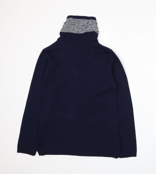 Abbey Bay Womens Blue Knit Pullover Jumper Size L