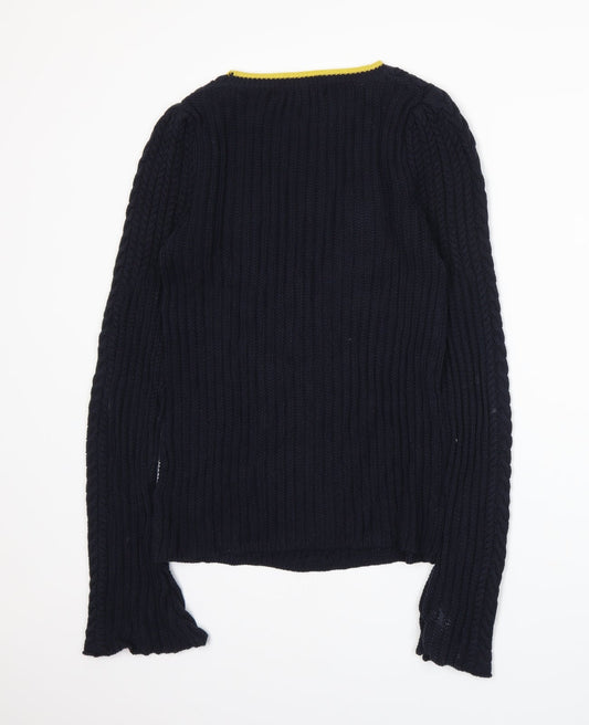NEXT Womens Blue Knit Pullover Jumper Size 8