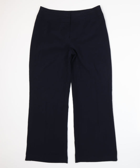 Marks and Spencer Womens Blue Trousers Size 12 L27 in