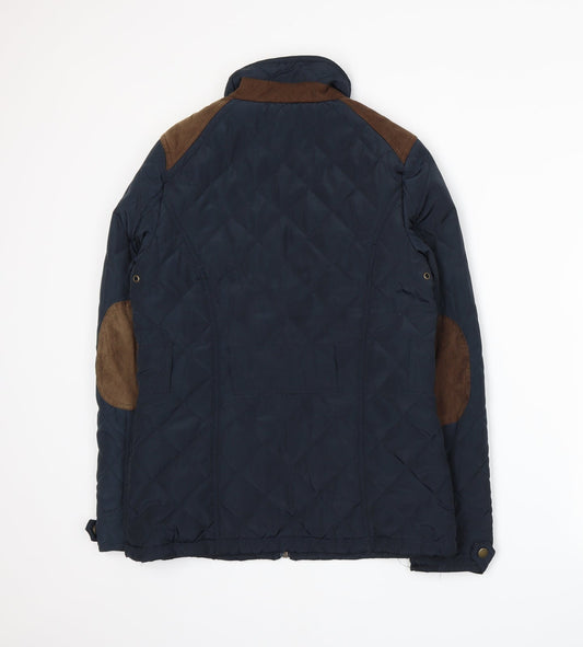 Atmosphere Womens Blue Quilted Jacket Size 10