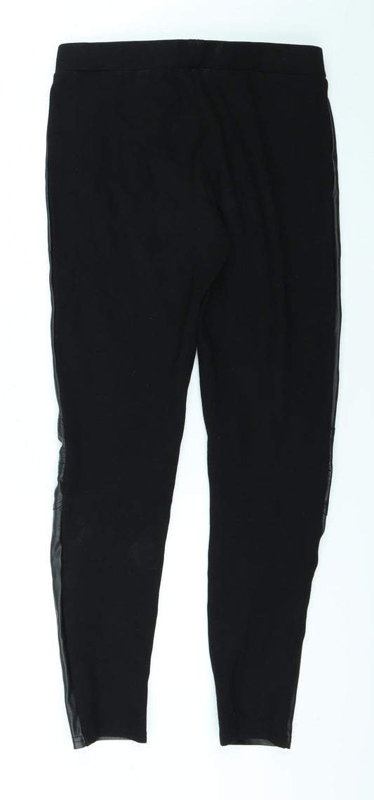 Desires Womens Black Trousers Size M L26 in