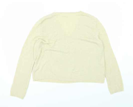 mng Womens White Pullover Jumper Size M