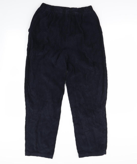 Preworn Womens Blue Trousers Size 12 L28 in
