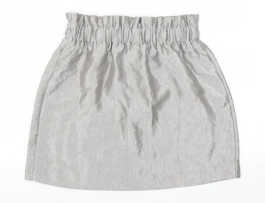 H&M Womens Grey Mini Skirt Size 10