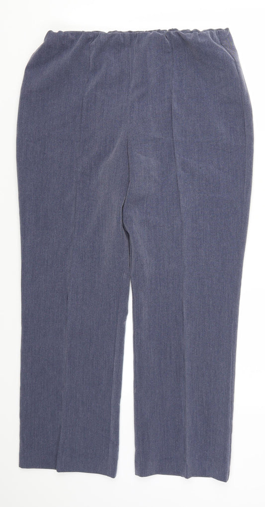 Classic Womens Blue Trousers Size 12 L27 in