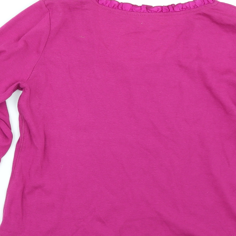 Adinin Womens Pink Basic T-Shirt Size M