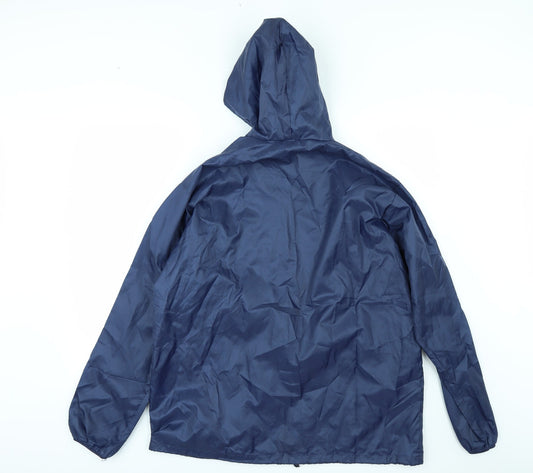 rainy days Womens Blue Rain Coat Jacket Size S
