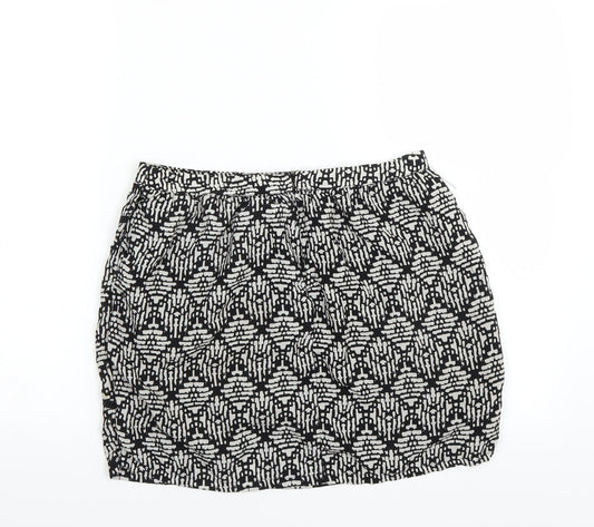 Mono B Womens Black Mini Skirt Size L