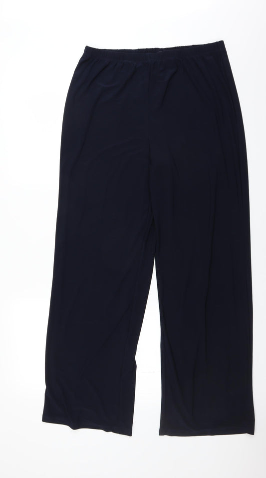 R&M Richards Womens Blue Trousers Size 12 L31 in