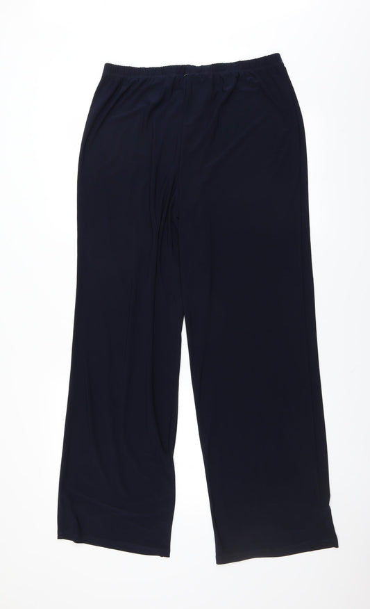 R&M Richards Womens Blue Trousers Size 12 L31 in