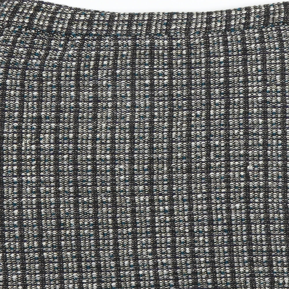 Brand and care label for TU women’s black a-line skirt, size UK 10