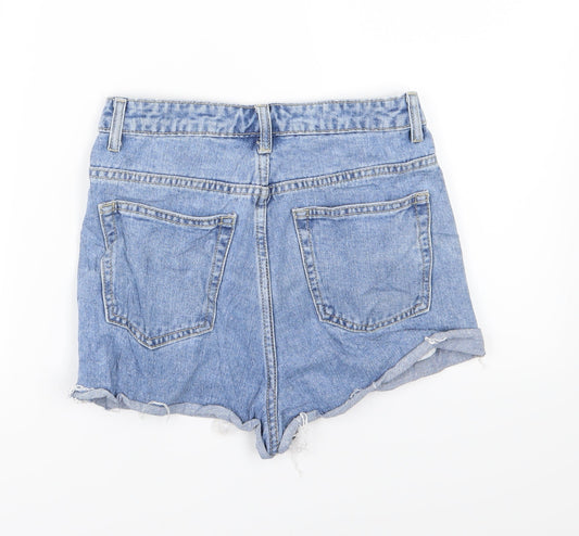 REDAIL Womens Blue Denim Hot Pants Shorts Size 6