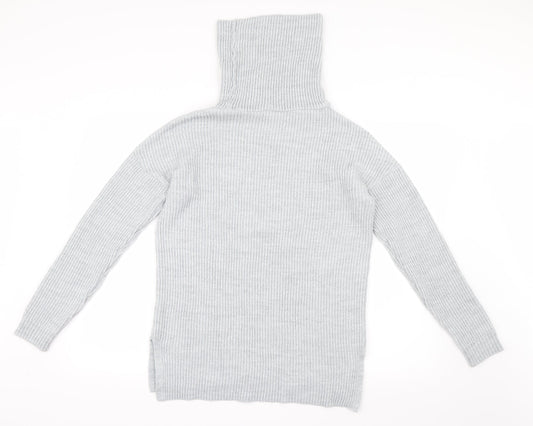 Mudo Collection Womens Grey Knit Pullover Jumper Size S