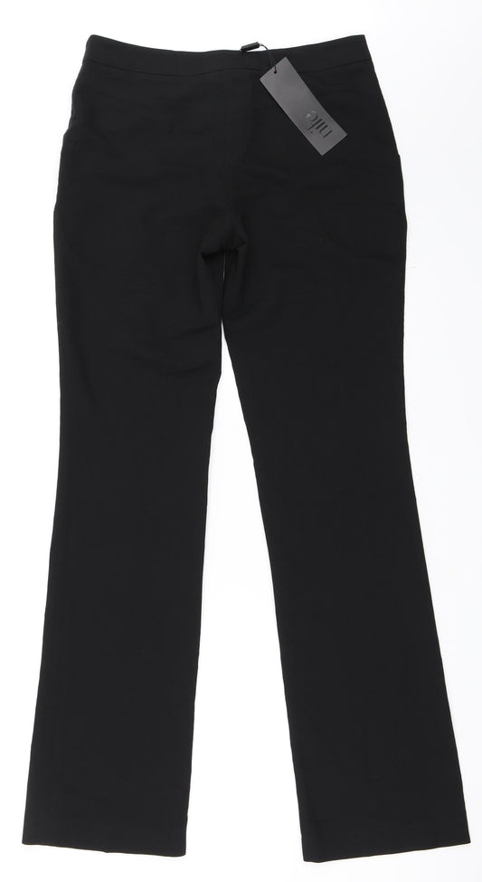 NIFE Womens Black Trousers Size 38 L33 in