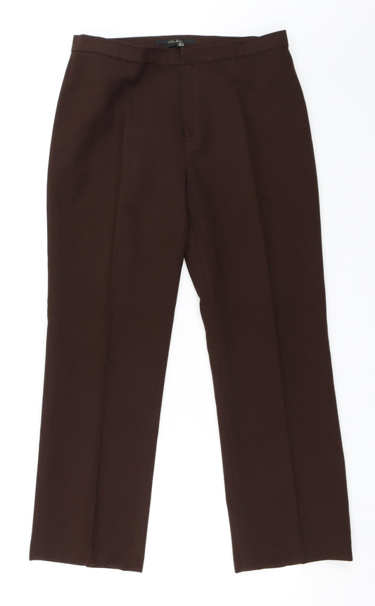Preworn Womens Brown Trousers Size 38 L26 in