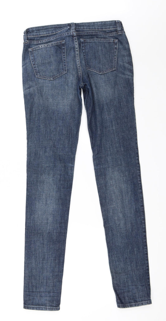 Preworn Womens Blue Denim Skinny Jeans Size 6 L33 in