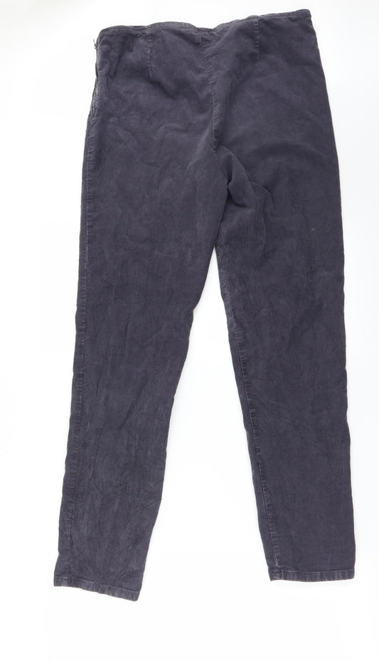 two day jeans Womens Purple Corduroy Straight Jeans Size 33 in L29 in