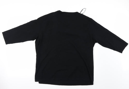 BM Womens Black Pullover Jumper Size XL