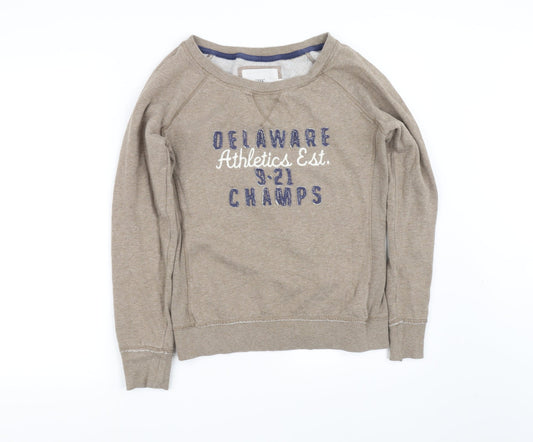 H&M Mens Beige Pullover Jumper Size M