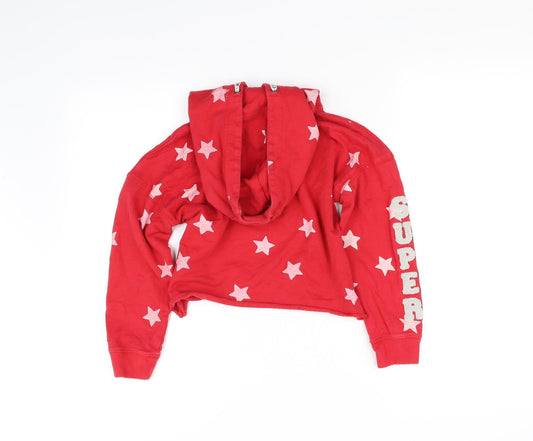 I Love Girlswear Girls Red Pullover Hoodie Size 8 Years