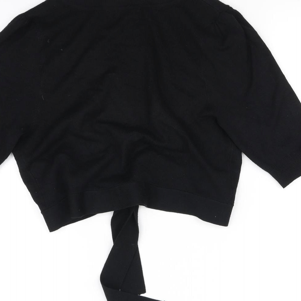 Marks and Spencer Womens Black Basic Blouse Size 8